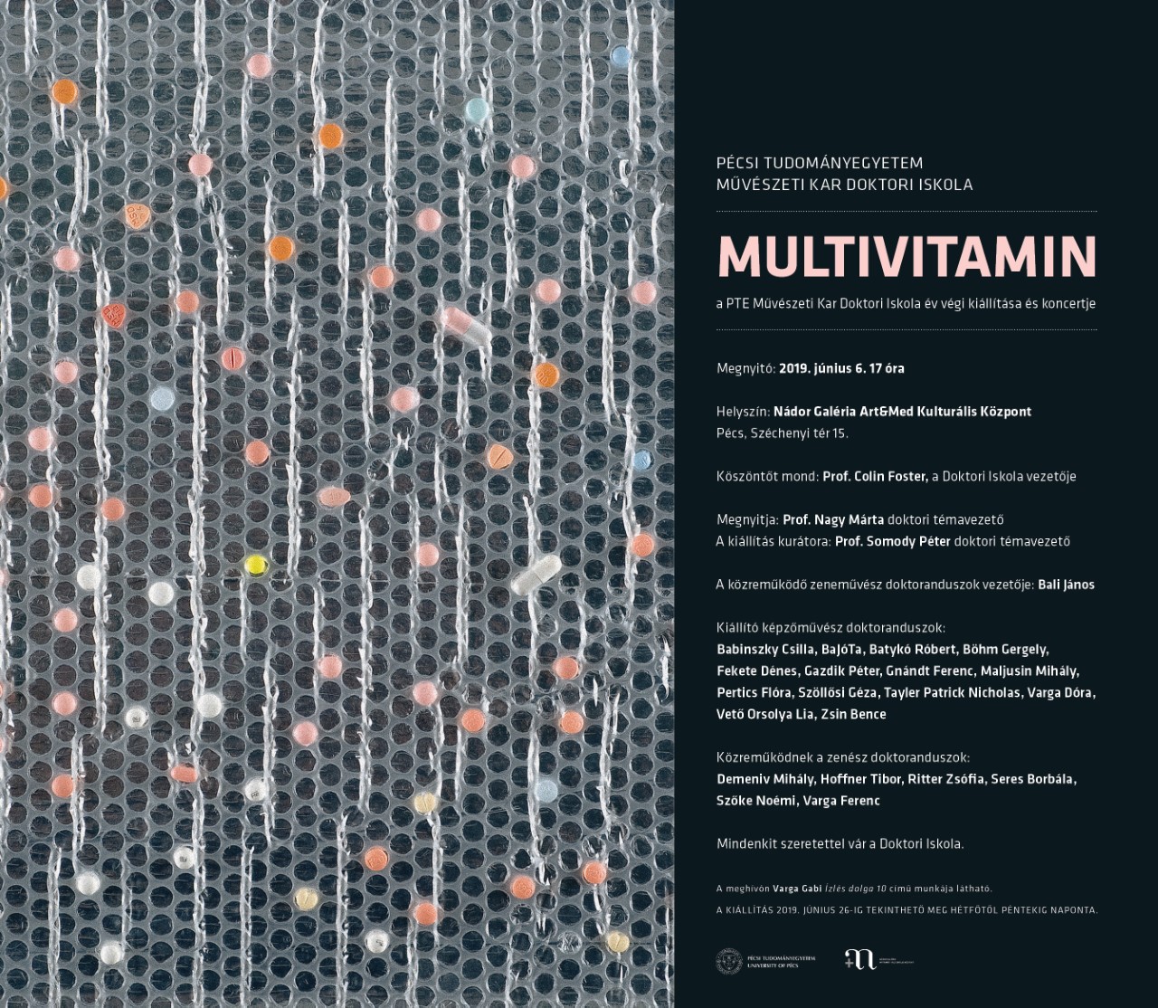 Multivitamin kiállítás megnyitó és koncert