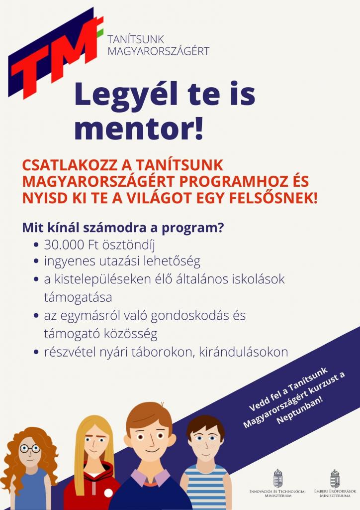 Tanítsunk Magyarországért egyetemi mentorprogram