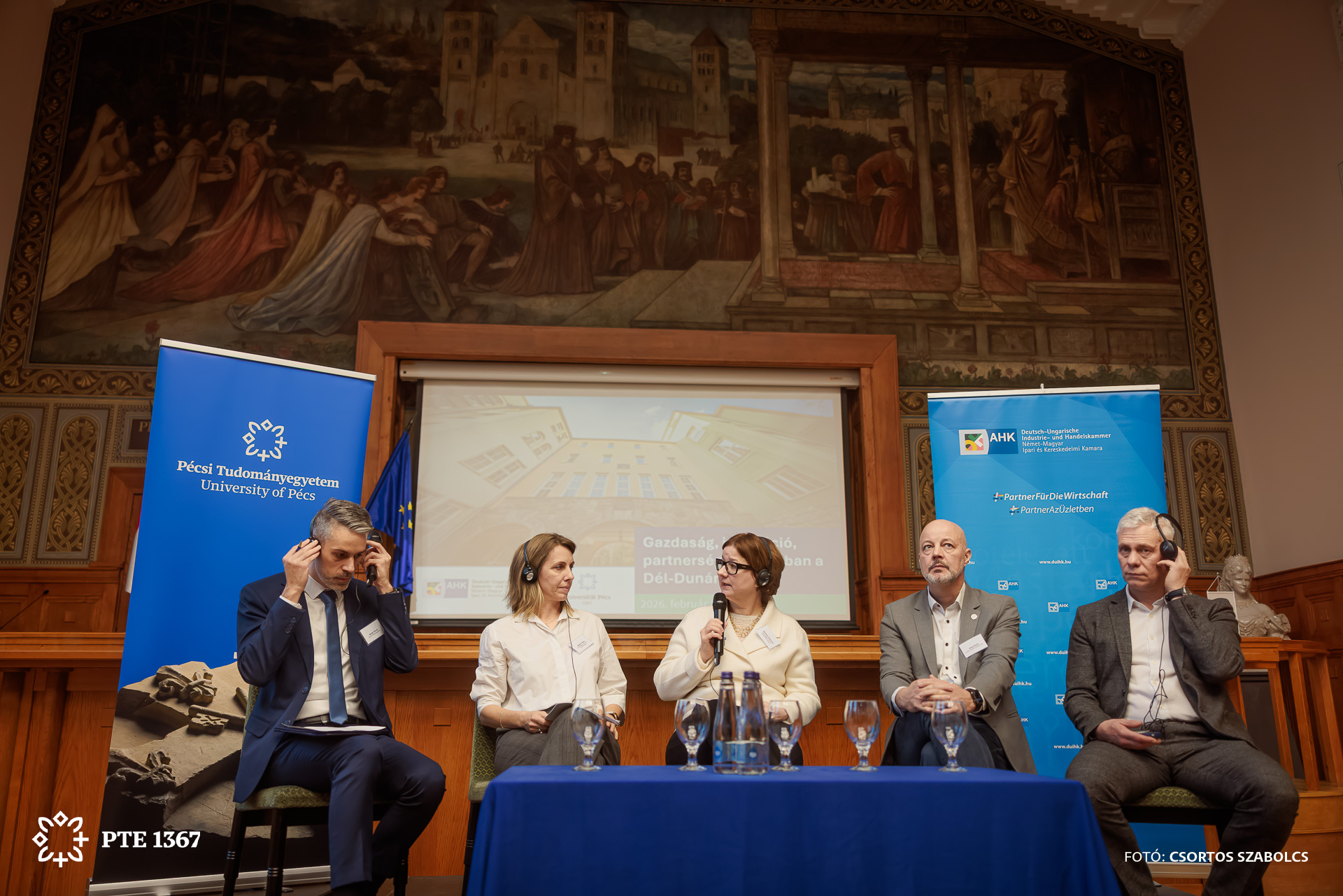 Kihívások és kilátások a Dél-Dunántúlon – gazdasági körkép a regionális és helyi vállalkozásokszemszögéből pódiumbeszélgetés.