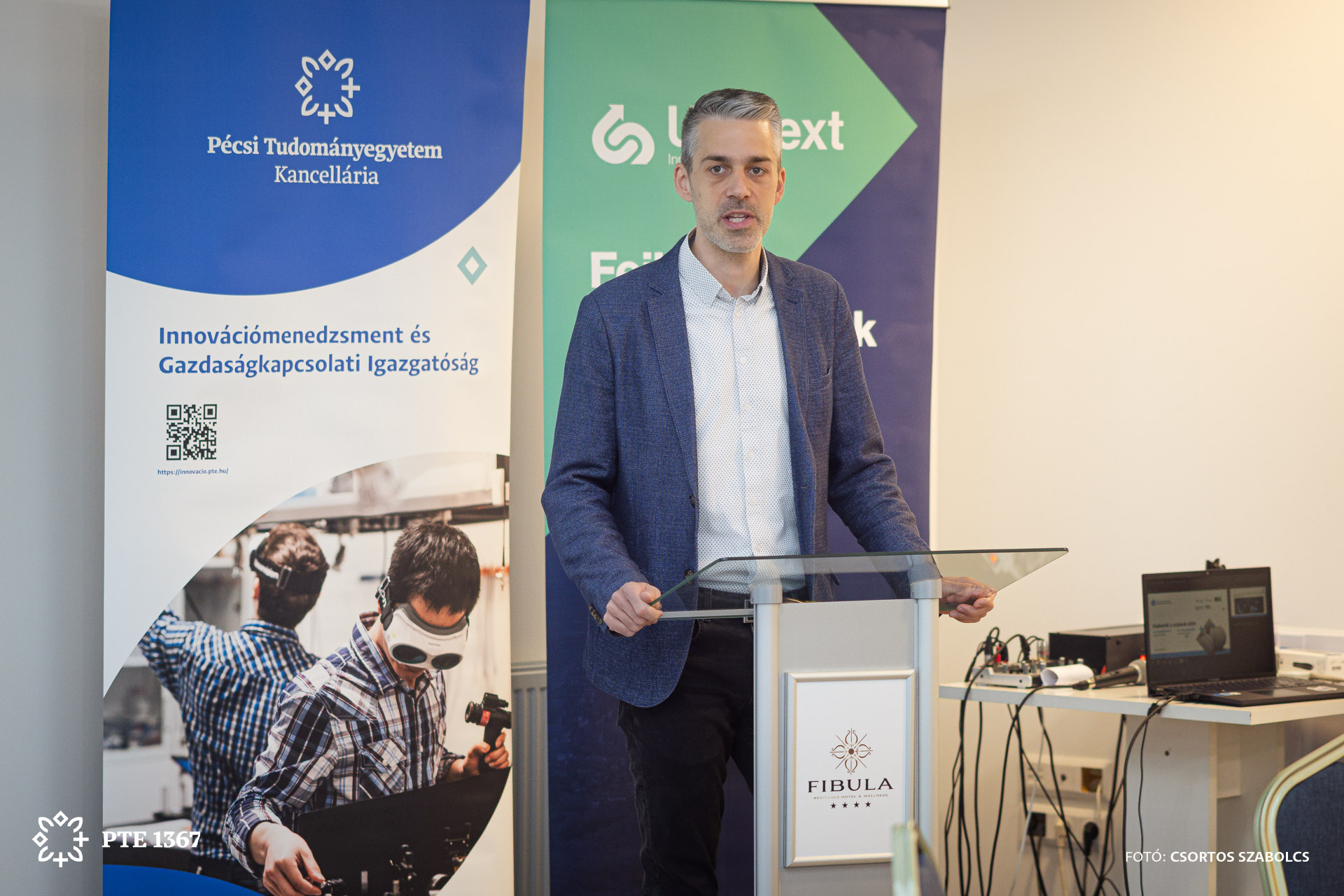 Siptár Dávid, a Pécsi Tudományegyetem Innovációmenedzsment és Gazdaságkapcsolati Igazgatóságának igazgatója 