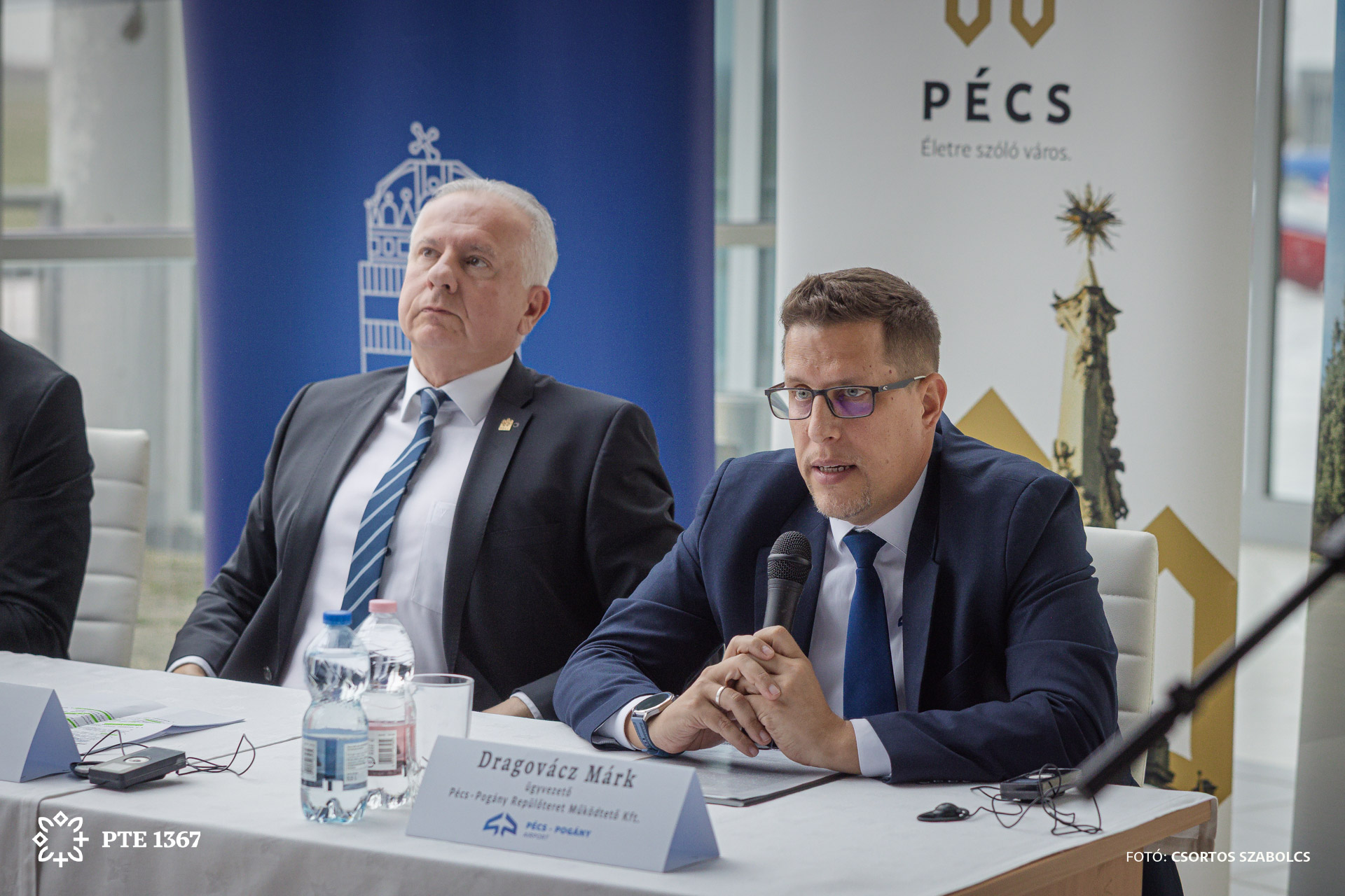 Dragovácz Márk, a Pécs-Pogányi repülőteret üzemeltető cég ügyvezető igazgatója