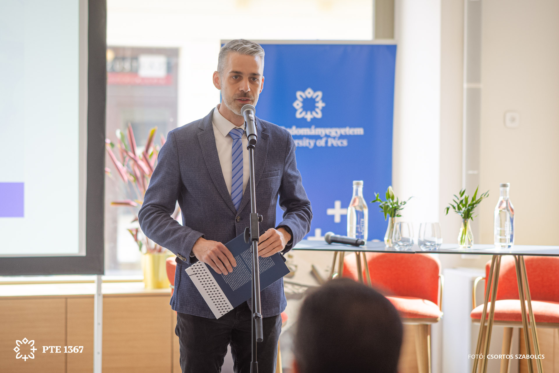 Siptár&nbsp;Dávid, a PTE Innovációmenedzsment és Gazdaságkapcsolati Igazgatóság igazgatója