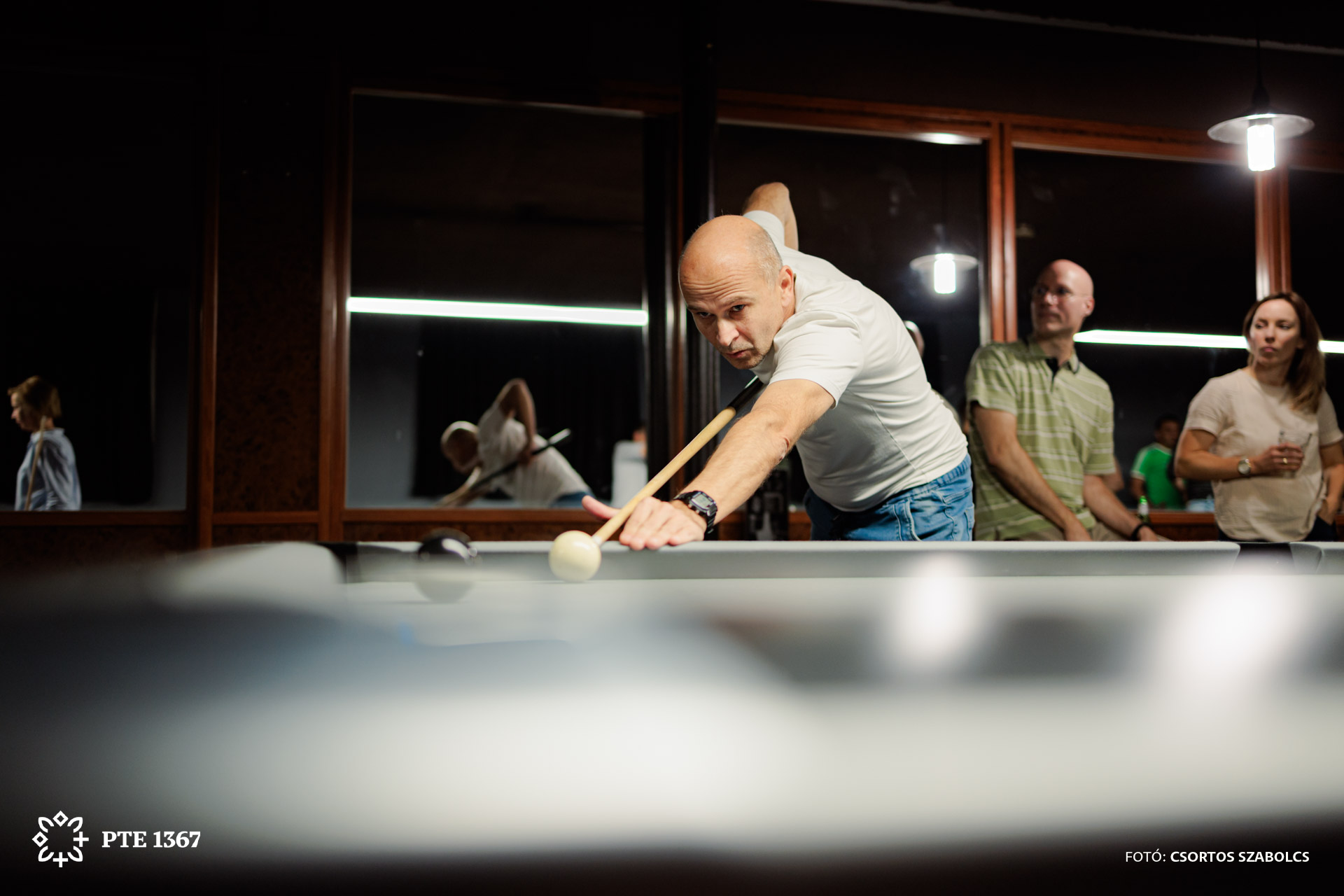 Biliárd a PTE csapatépítő esten