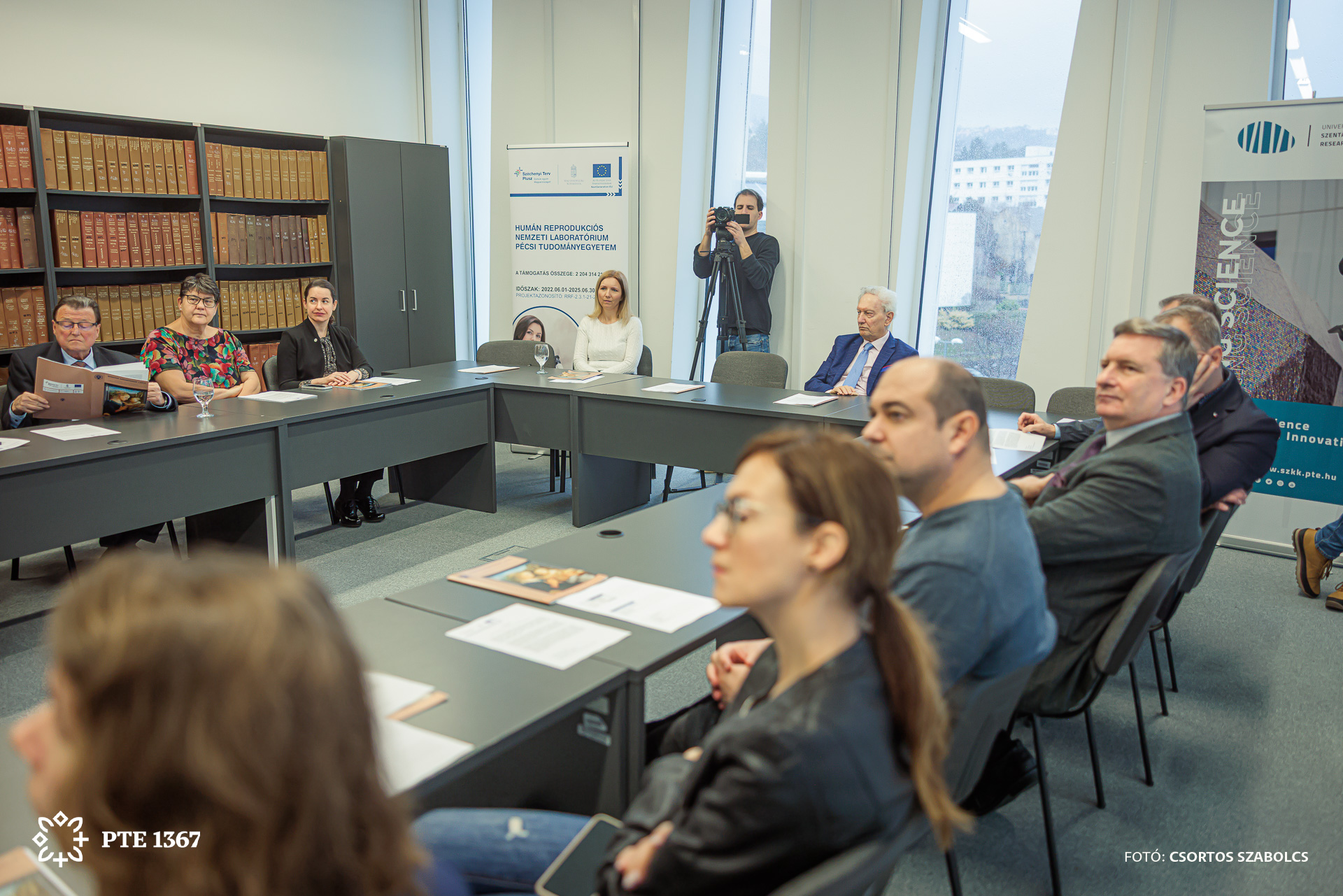 PTE HRNL projektzáró sajtótájékoztató