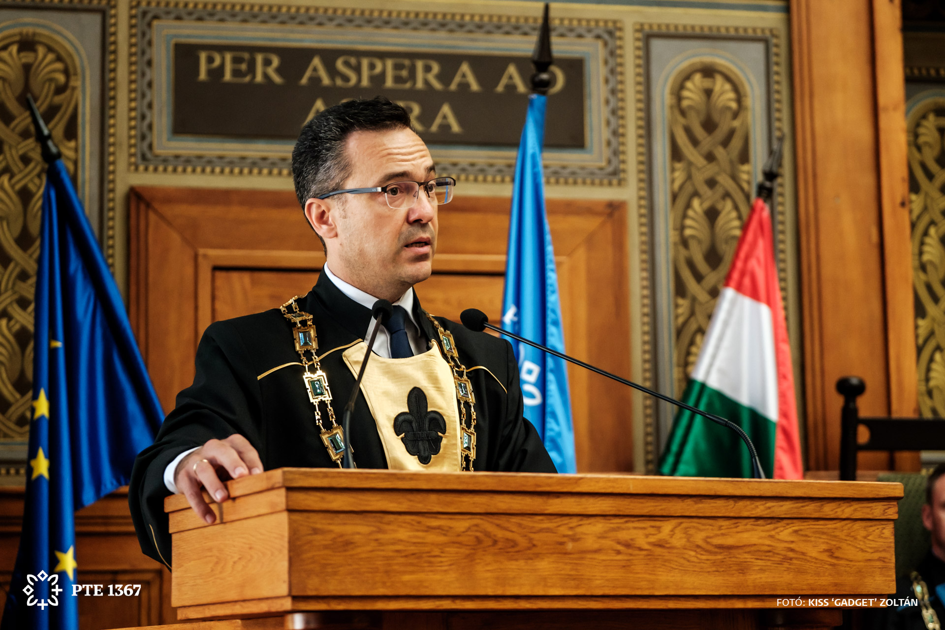 Fábián Adrián, a Pécsi Tudományegyetem rektora 