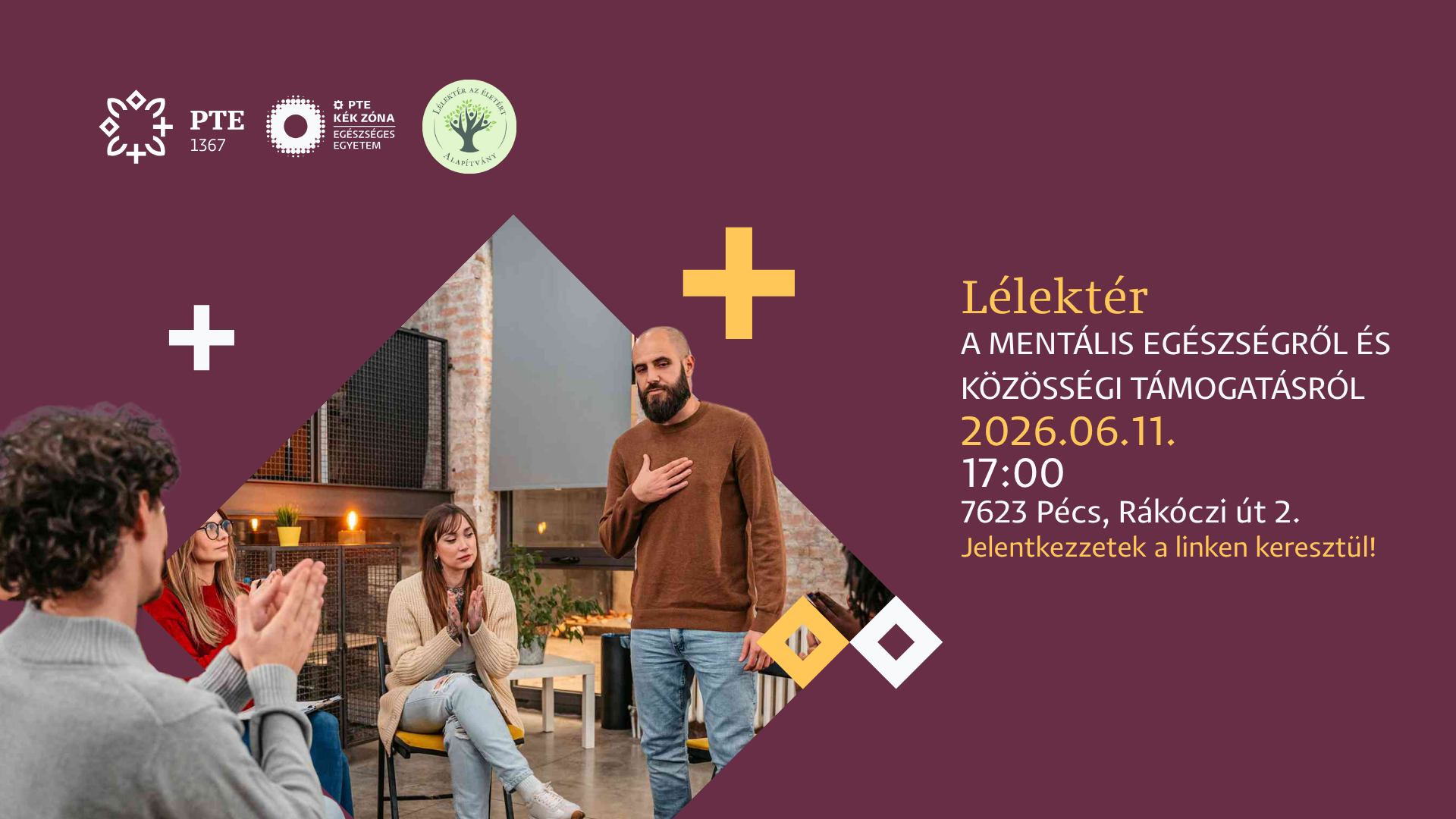 LÉLEKTÉR - Bemutatkozó beszélgetés a mentális egészségről és közösségi támogatásról