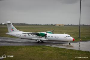 20260330 Pogány reptér Müncheni gép érkezése