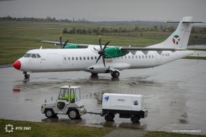 20260330 Pogány reptér Müncheni gép érkezése