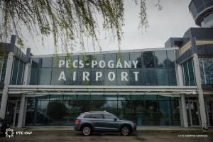 20260330 Pogány reptér Müncheni gép érkezése