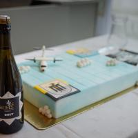 20260330 Pogány reptér Müncheni gép érkezése