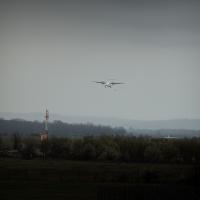 20260330 Pogány reptér Müncheni gép érkezése