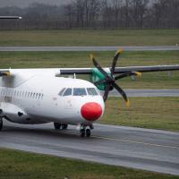 20260330 Pogány reptér Müncheni gép érkezése