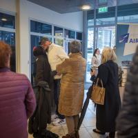 20260330 Pogány reptér Müncheni gép érkezése